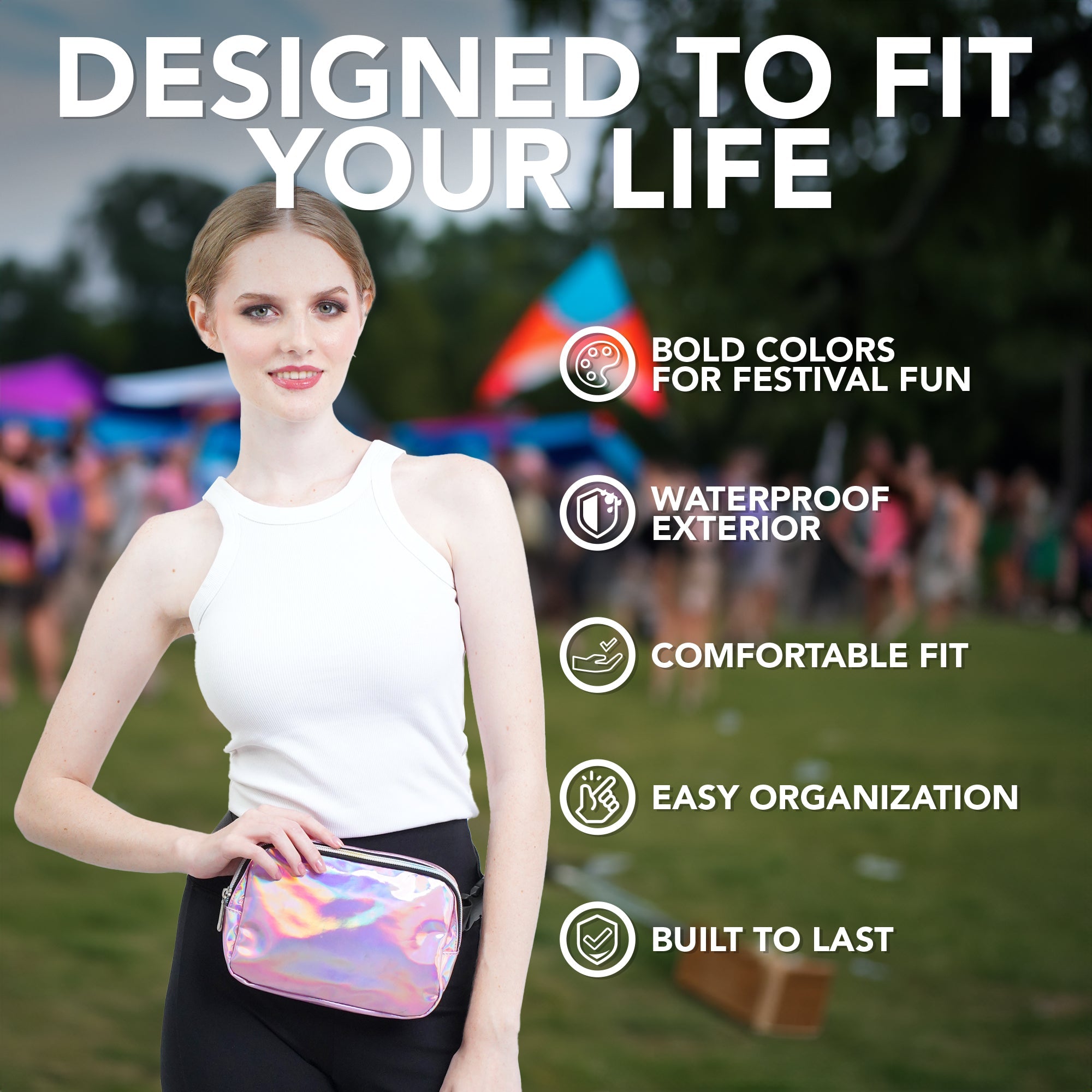 Iridescent Fanny Pack