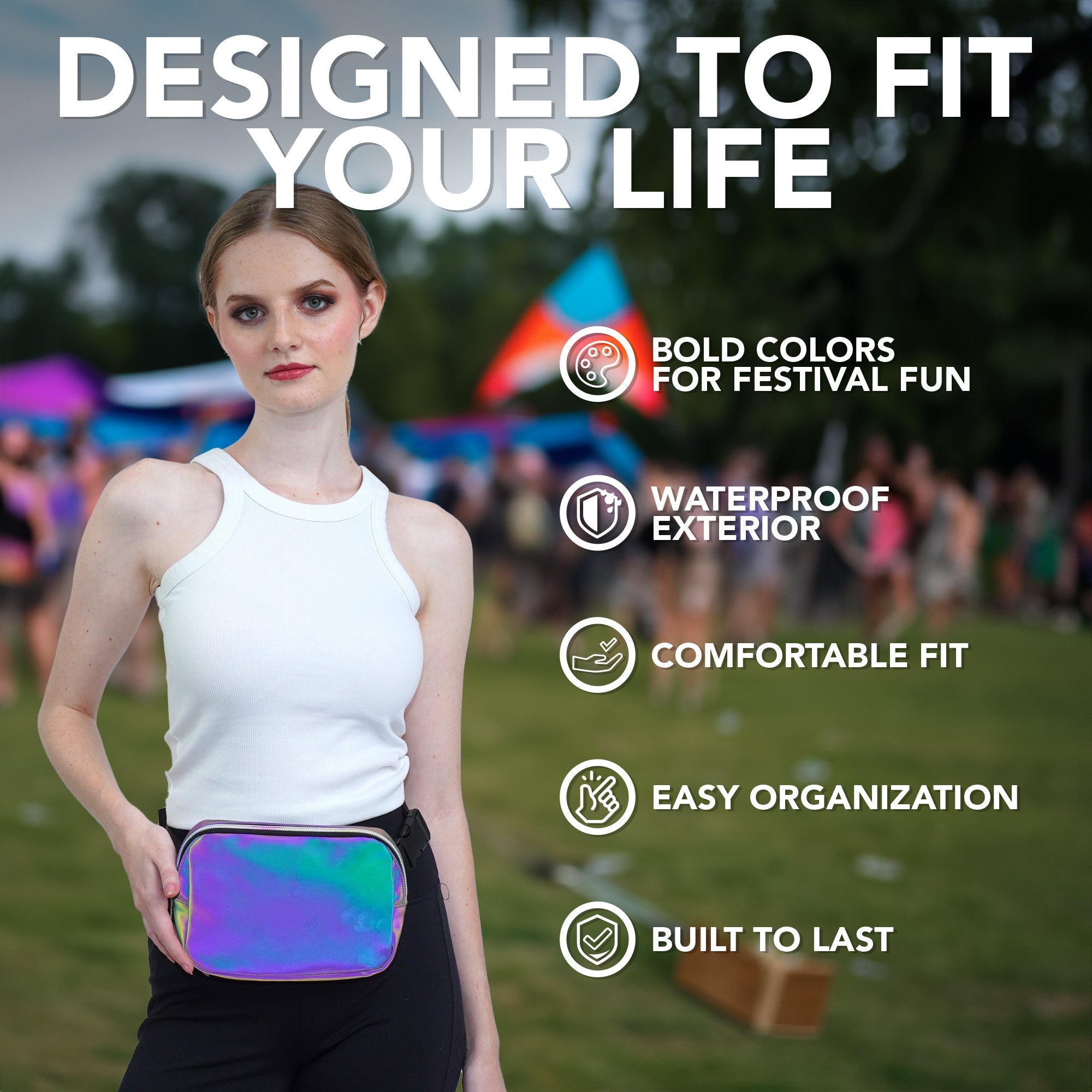 Iridescent Fanny Pack