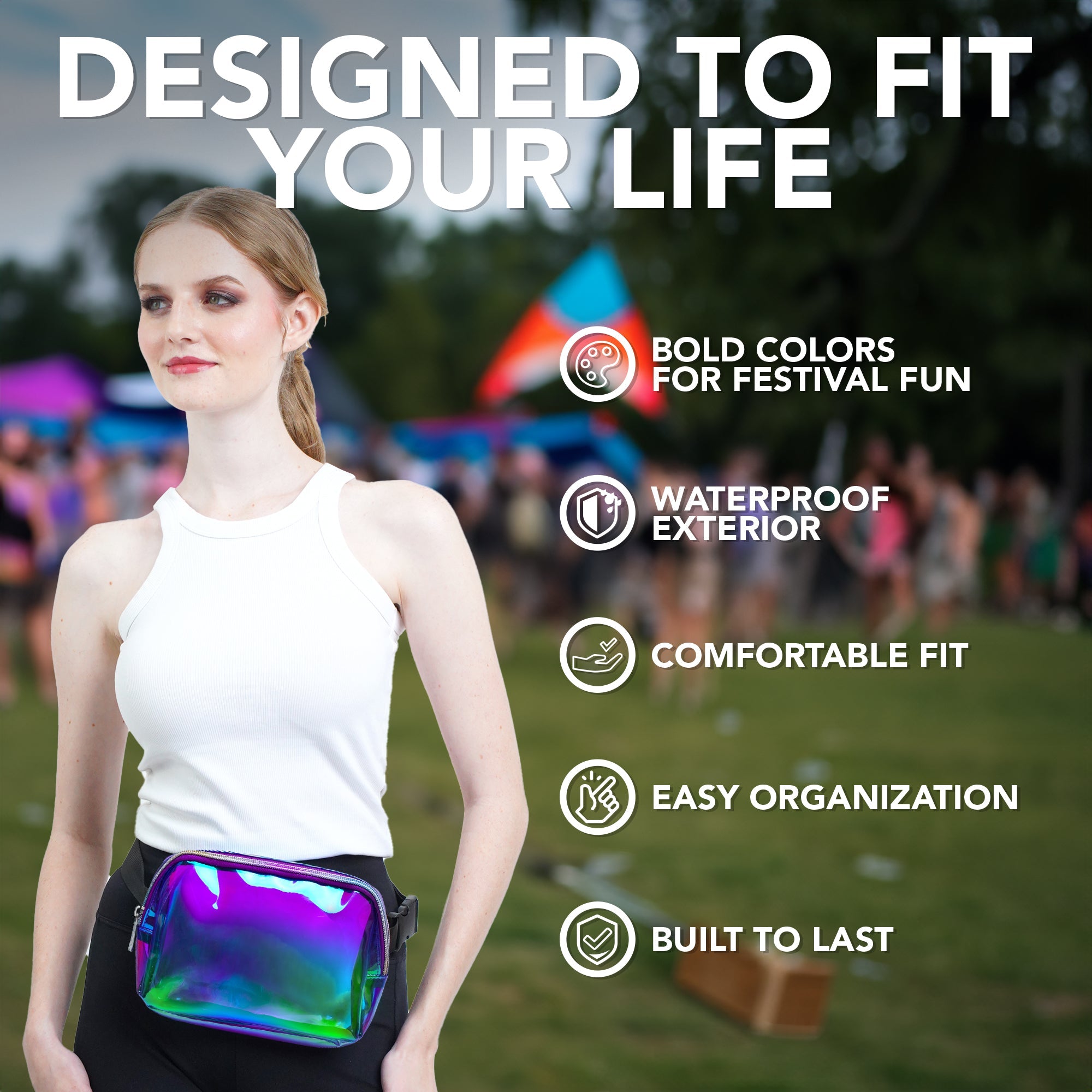 Iridescent Fanny Pack