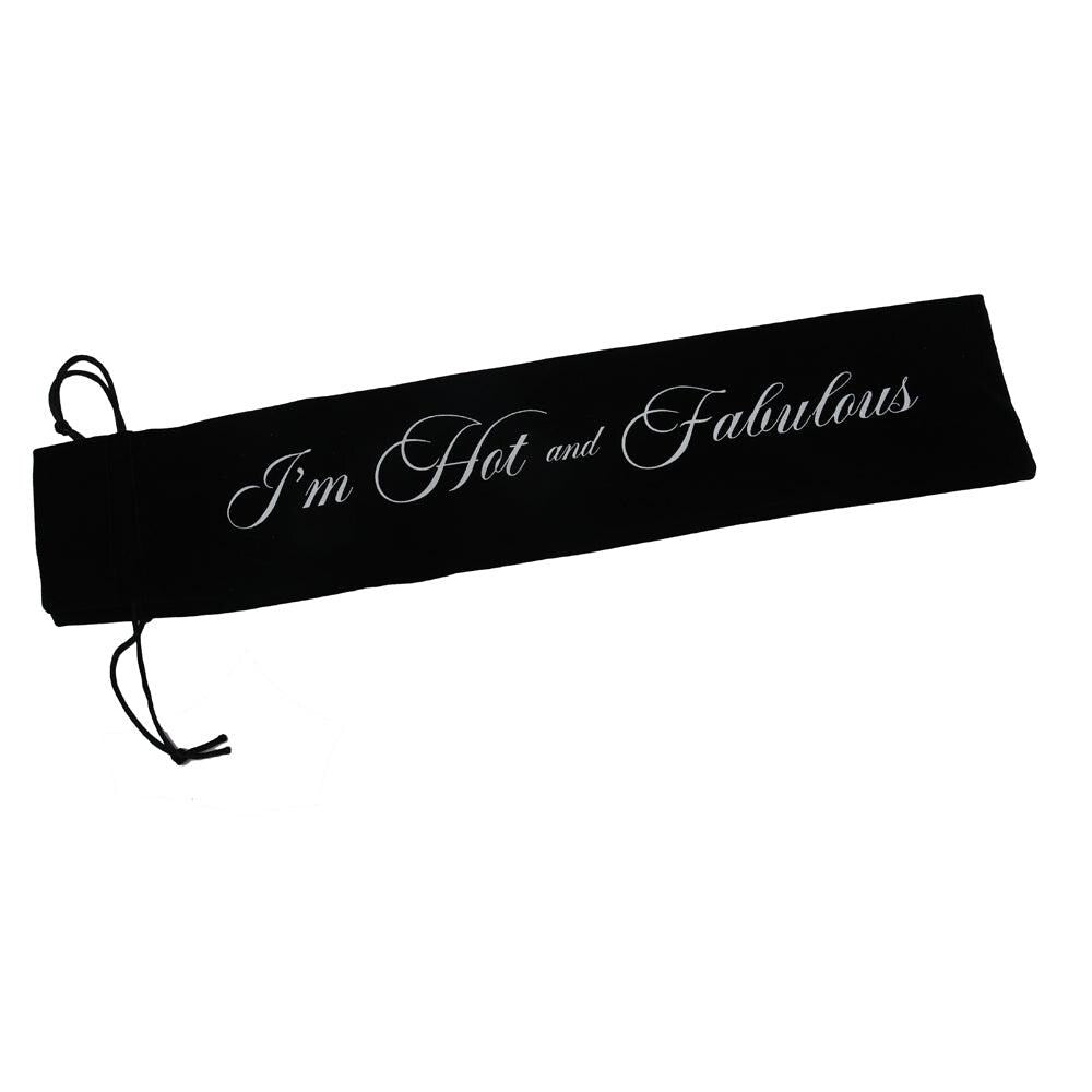 Black Sparkle XL Hand Fan