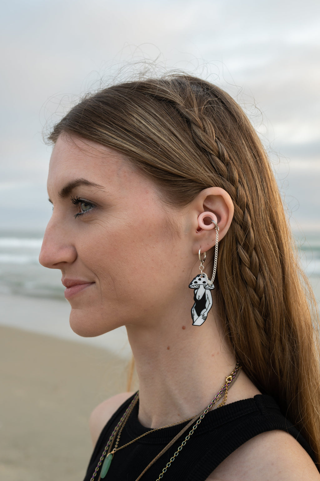 Sillycibin Earplug Earrings