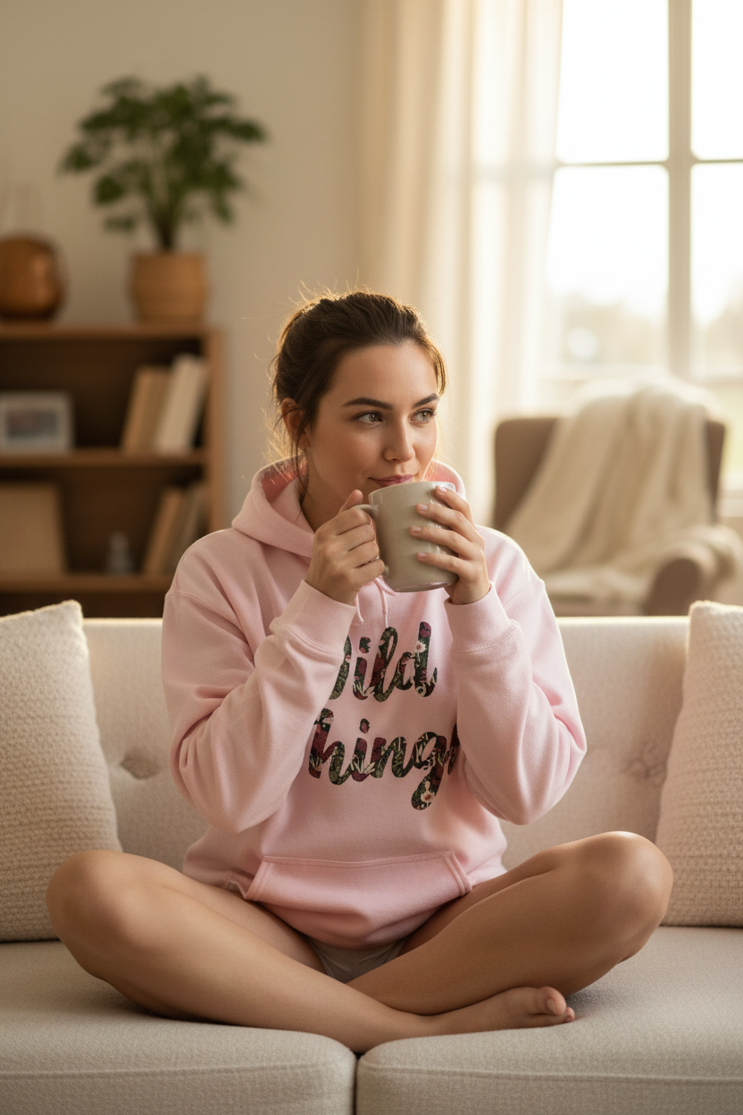 Wild Things Hoodie - Cozy Lifestyle Ad